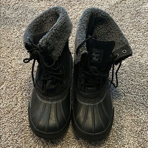 Bass Black and Gray Insulated Boots
